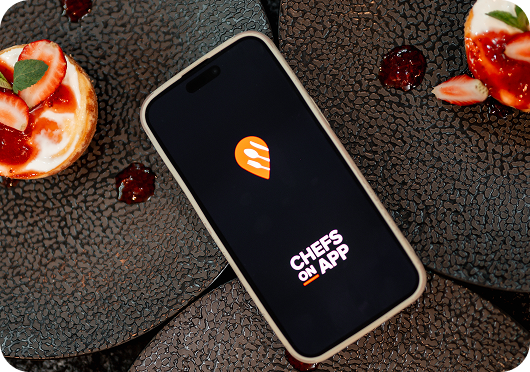 Chefs On App on phone